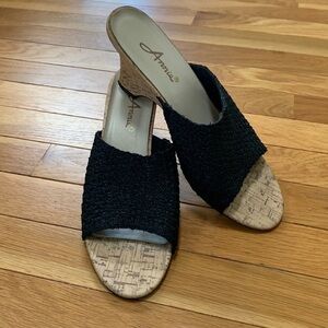 Annie Slide 3.5” Wedge Cork Heel Sandals